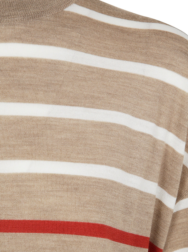 Brunello Cucinelli Women Round Neck Short Sleeves Sweater