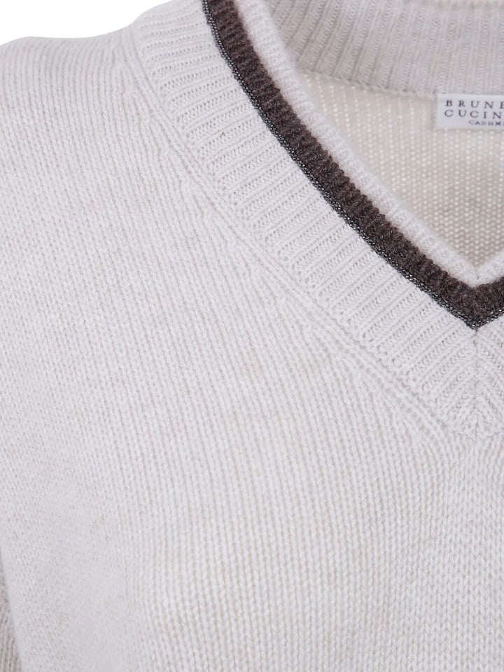 Brunello Cucinelli Women Cashmere V Neck Sweater