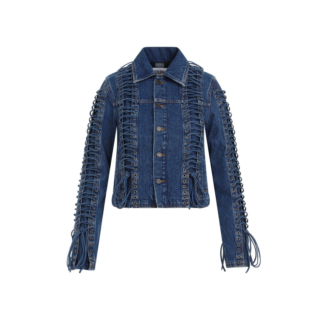 Jean Paul Gaultier Corset Denim Jacket Women