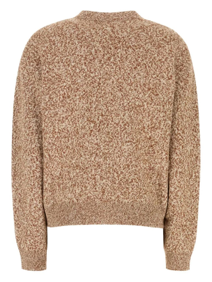 Versace Women Mouliné Cashmere-Blend Knit Boxy Cardigan