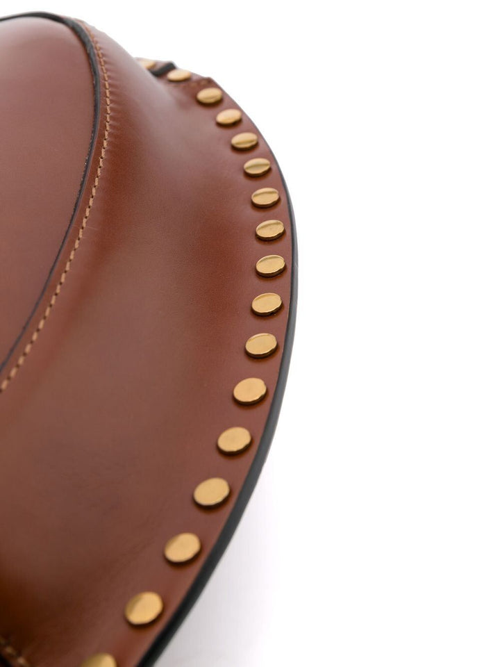 Isabel Marant Women Oskan Moon Studded Shoulder Bag