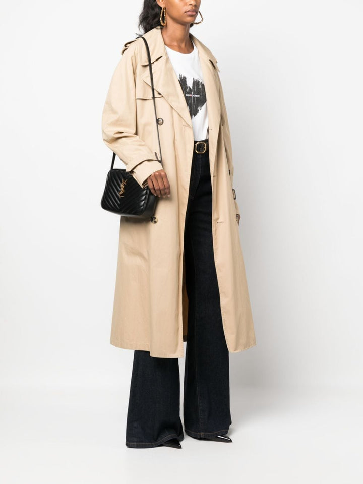 Saint Laurent Women Quilted Leather Lou Camera Bag