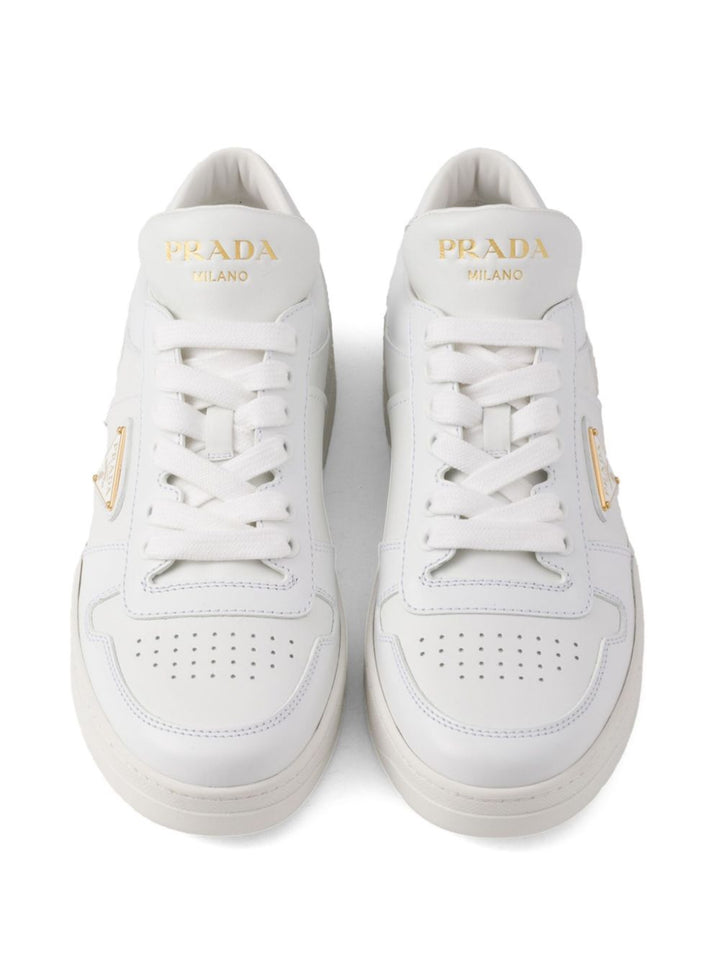 Prada Women Downtown Leather Sneakers