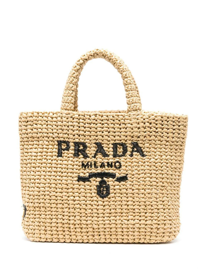 Prada Women Borsa Shopping Small In Crochet