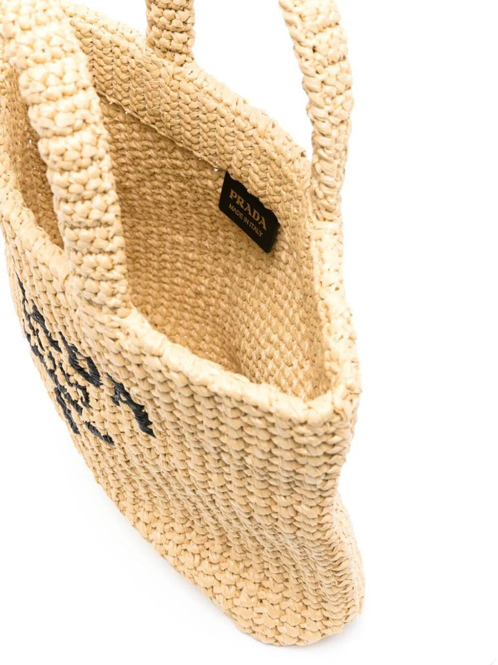 Prada Women Borsa Shopping Small In Crochet