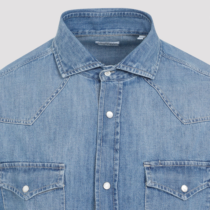Brunello Cucinelli Denim Shirt Men
