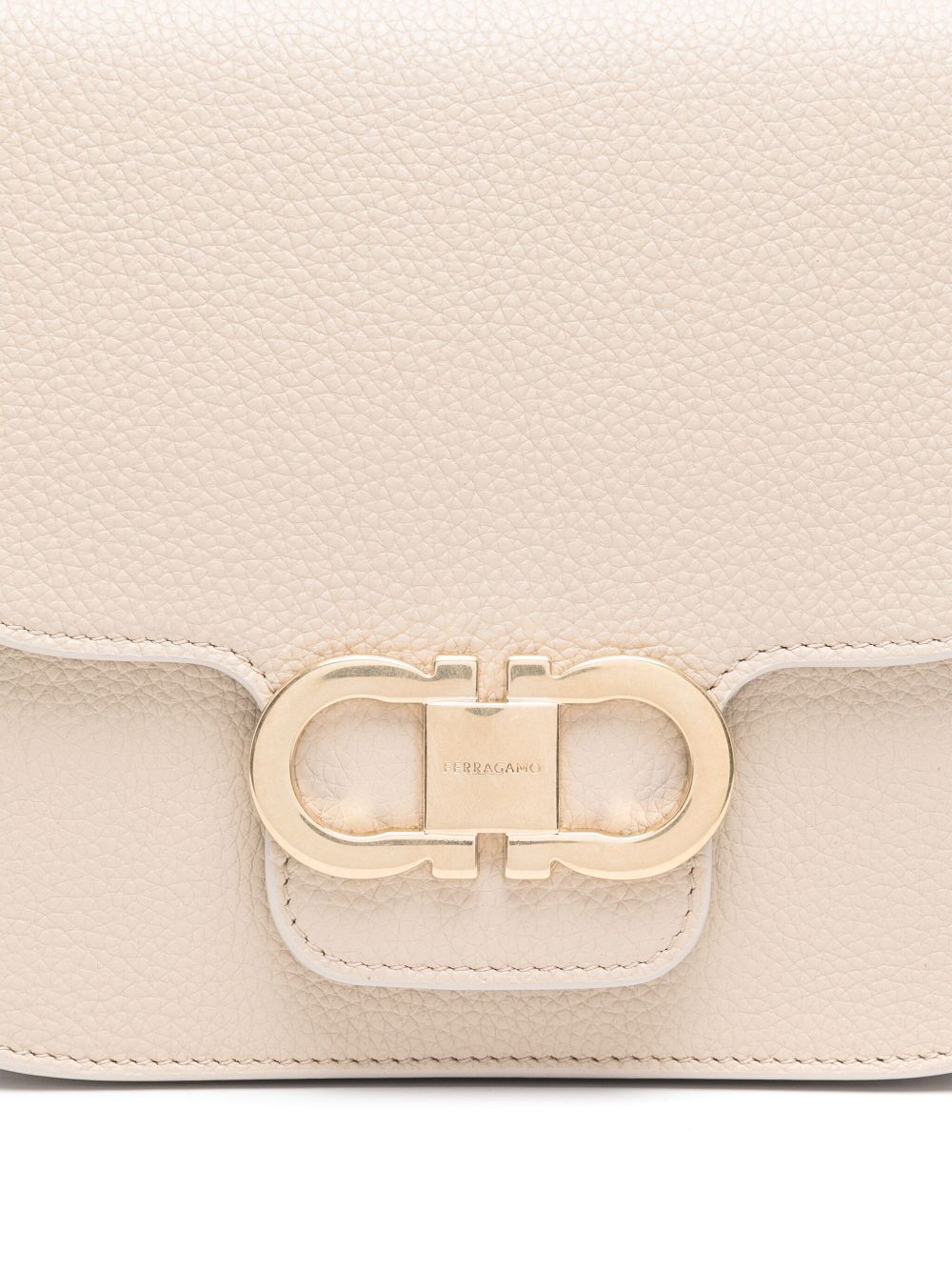 Ferragamo Women Double Gancini Cross Body Flap Bag