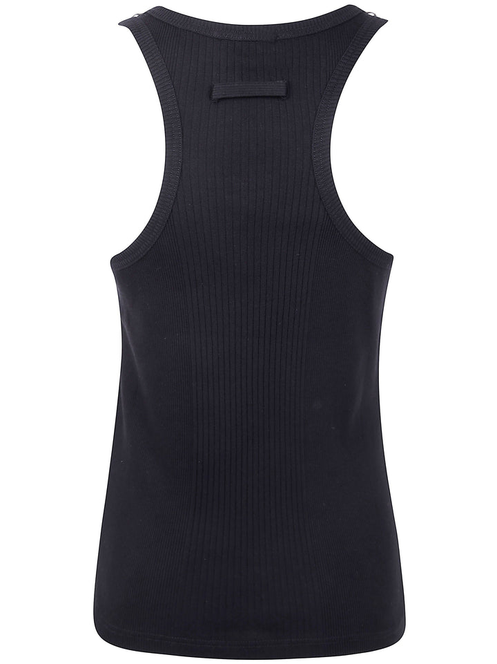 Black tank top on a white background