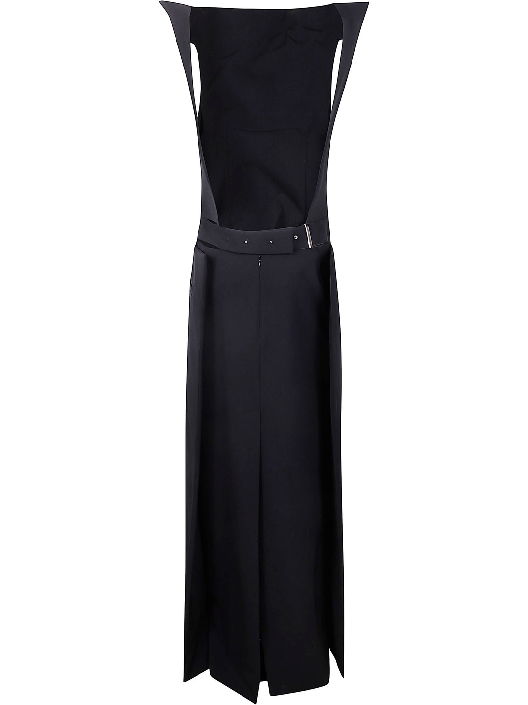 Jean Paul Gaultier Women Long Backless Dress With Belt On The Back