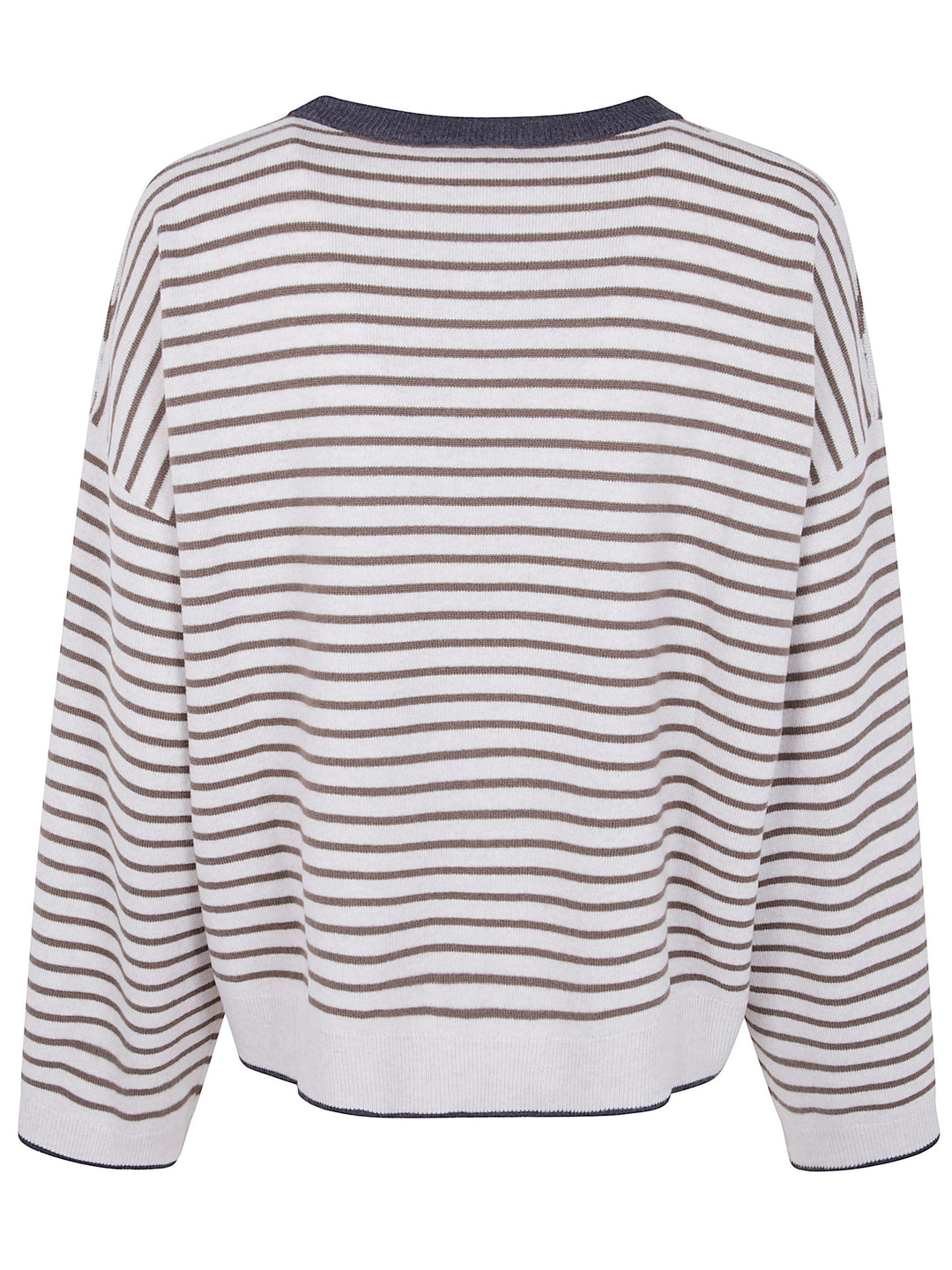 Brunello Cucinelli Women Boatneck Stripes Sweater
