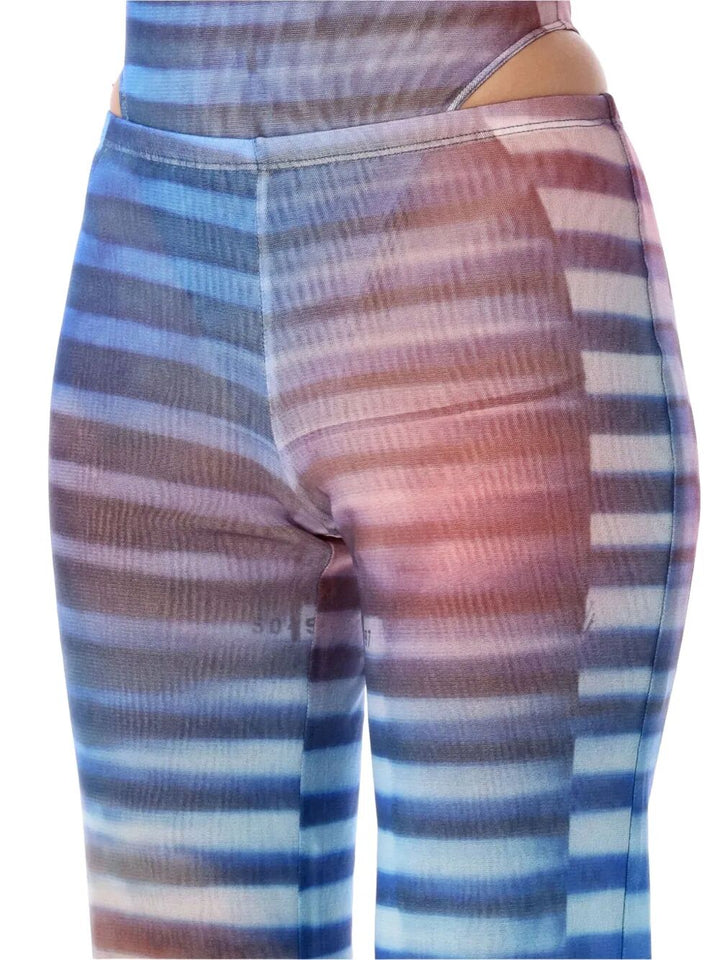 Jean Paul Gaultier Women Mesh Trouser Printed "Air"