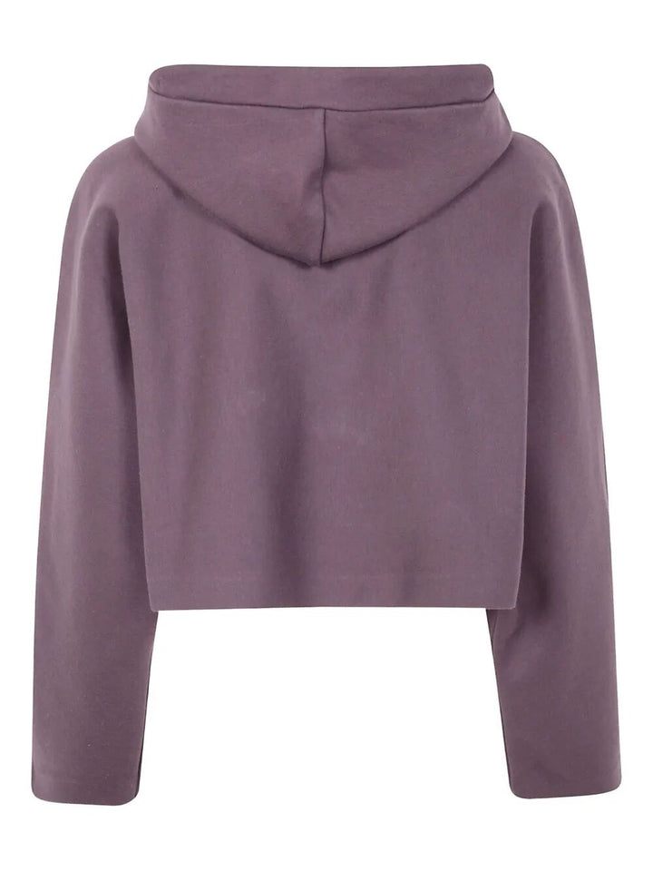 Purple hoodie on a white background