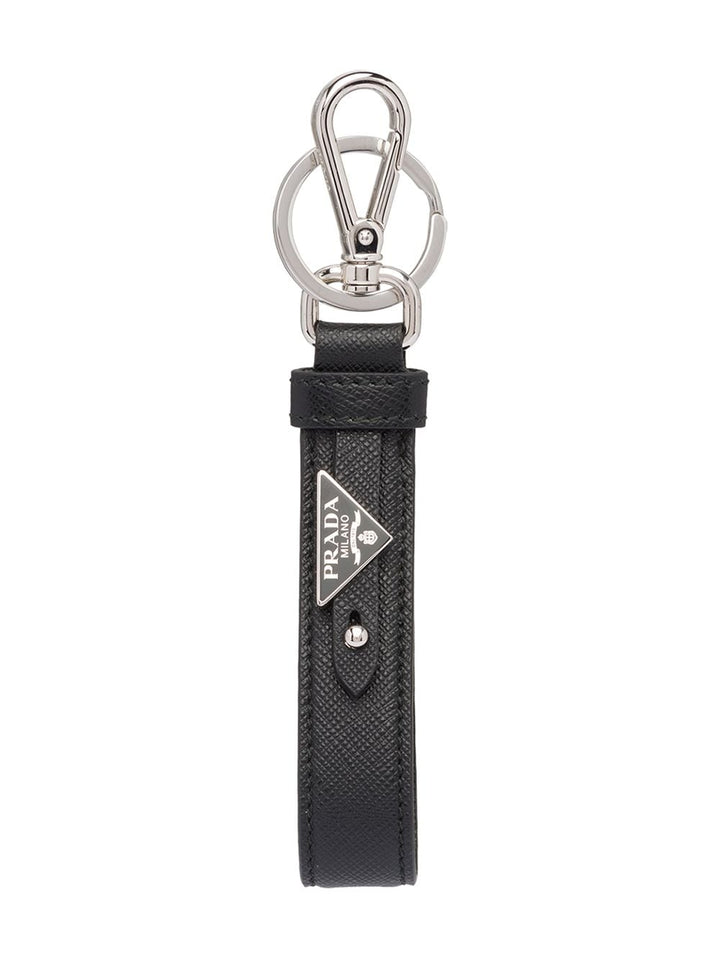 Prada Men Portachiavi In Pelle Saffiano