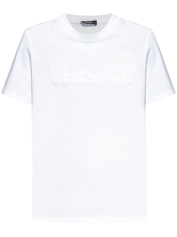 Versace Women Fringed Logo T-Shirt