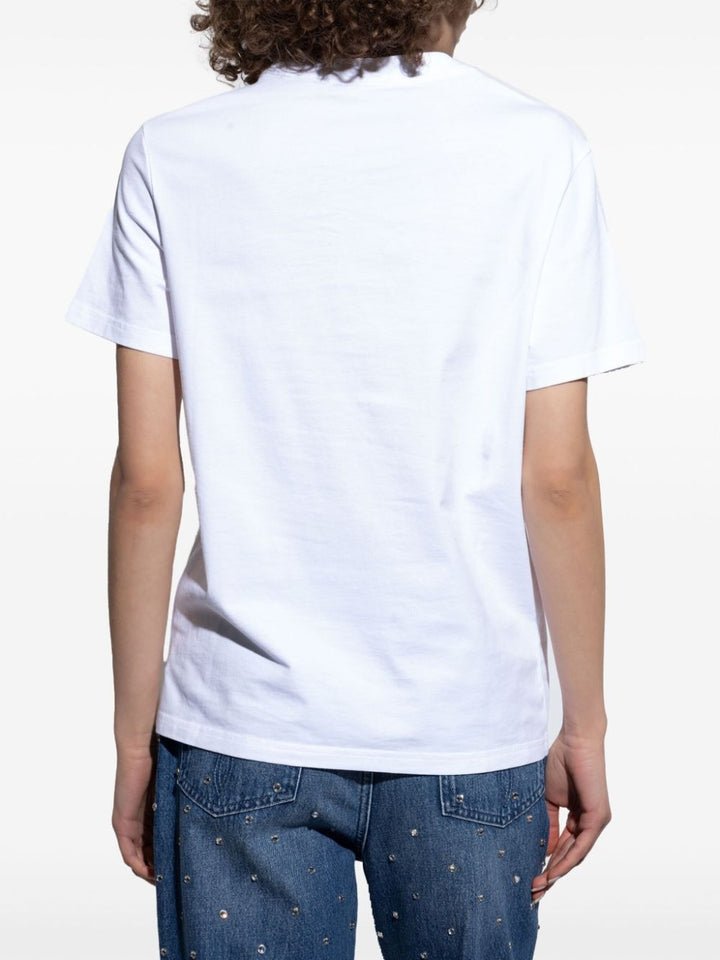 Versace Women Fringed Logo T-Shirt