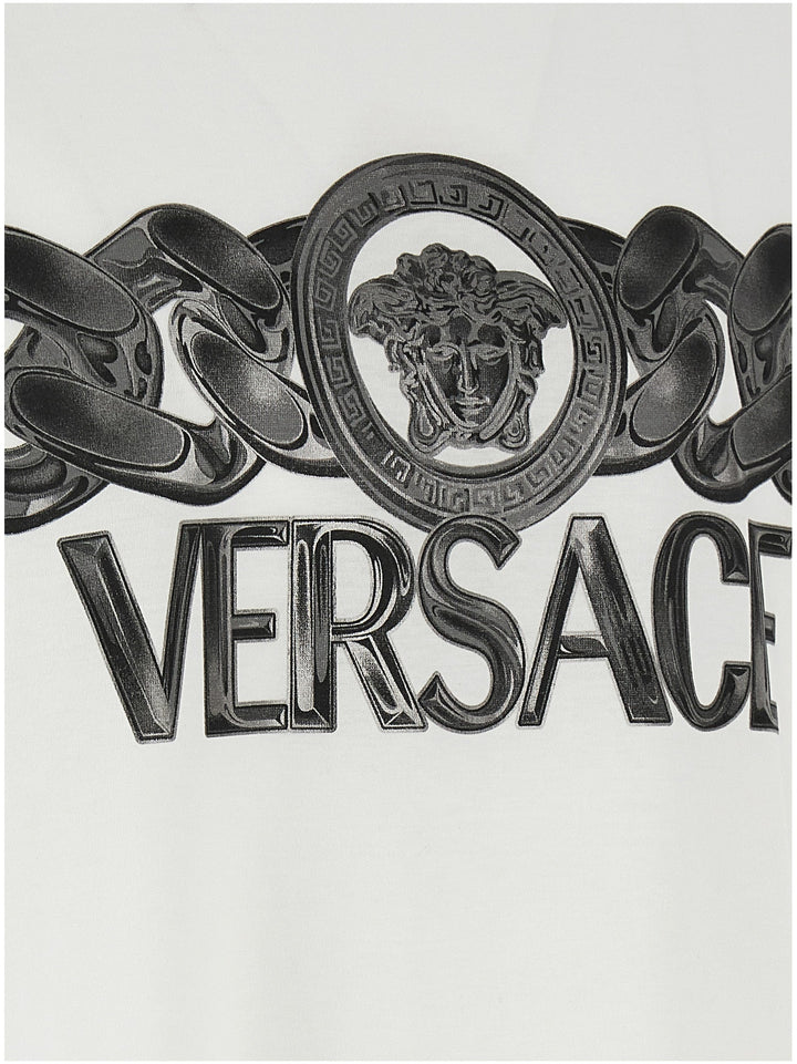 Versace Men 'Medusa' Logo Print T-Shirt