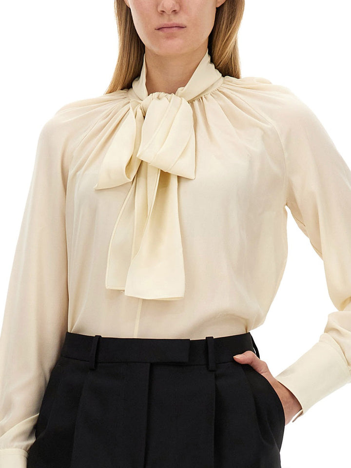 Givenchy Women Silk Shirt With Lavalliére Collar