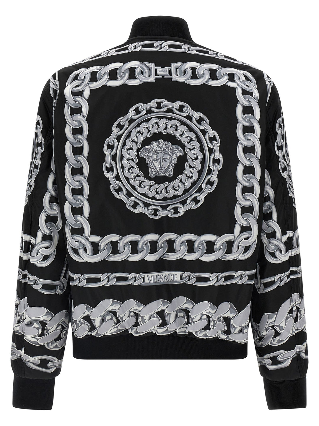 Versace Men 'Medusa Chains' Reversible Bomber Jacket