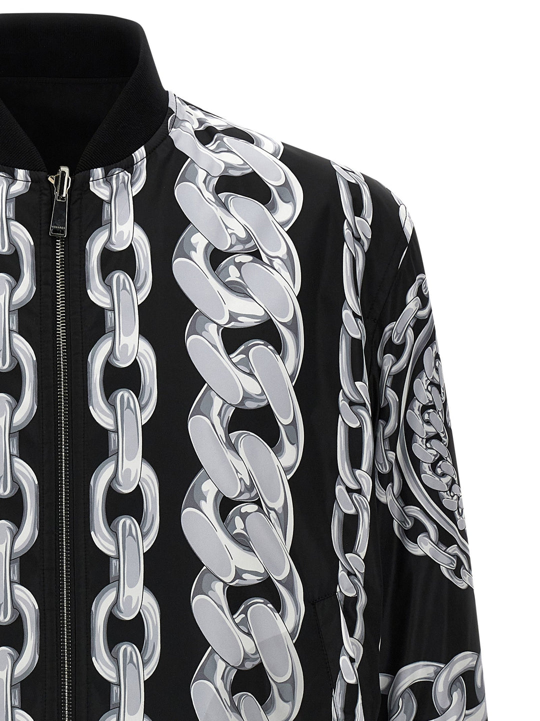 Versace Men 'Medusa Chains' Reversible Bomber Jacket