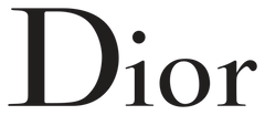 Dior logo in black on a white background