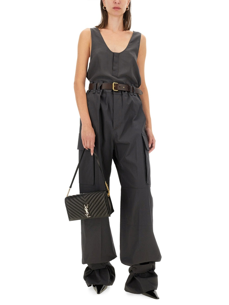 Saint Laurent Women Tank Top "Henley"