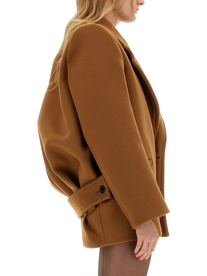 Saint Laurent Women Short Wool Coat