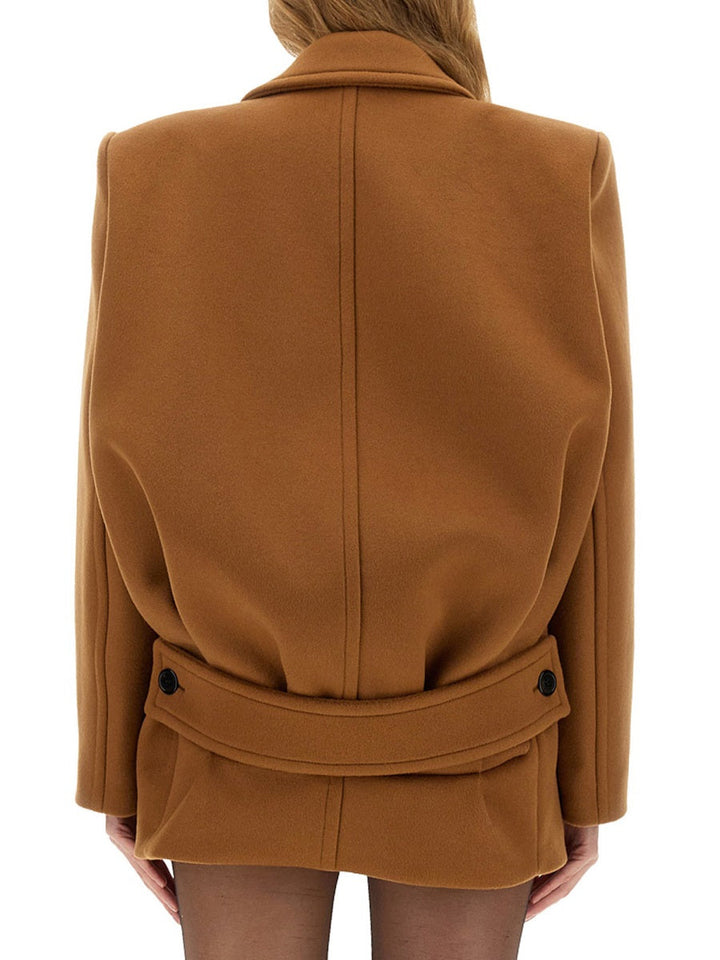 Saint Laurent Women Short Wool Coat