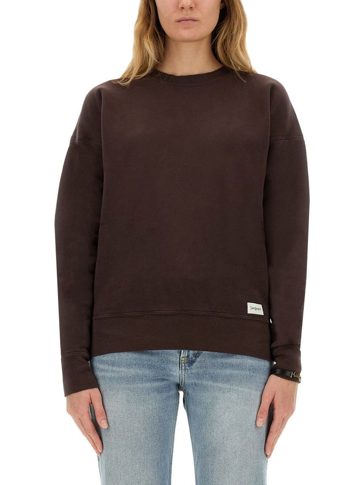 Saint Laurent Women Sweatshirt With Logo