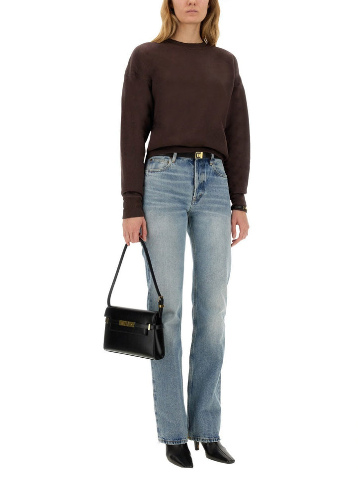 Saint Laurent Women Sweatshirt With Logo