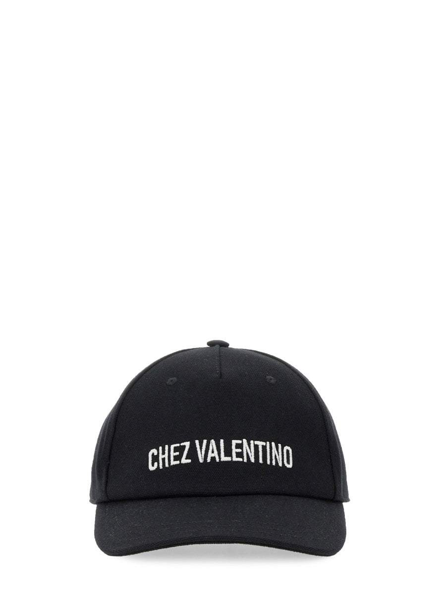 Valentino Garavani Men Baseball Cap With Embroidery