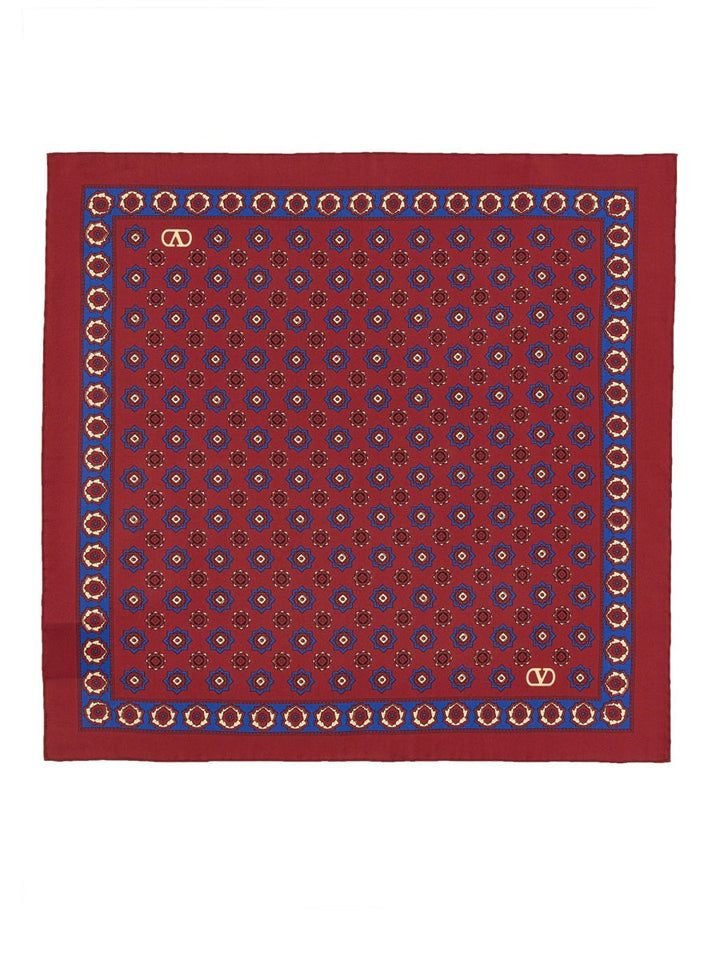Valentino Garavani Men Silk Twill Scarf