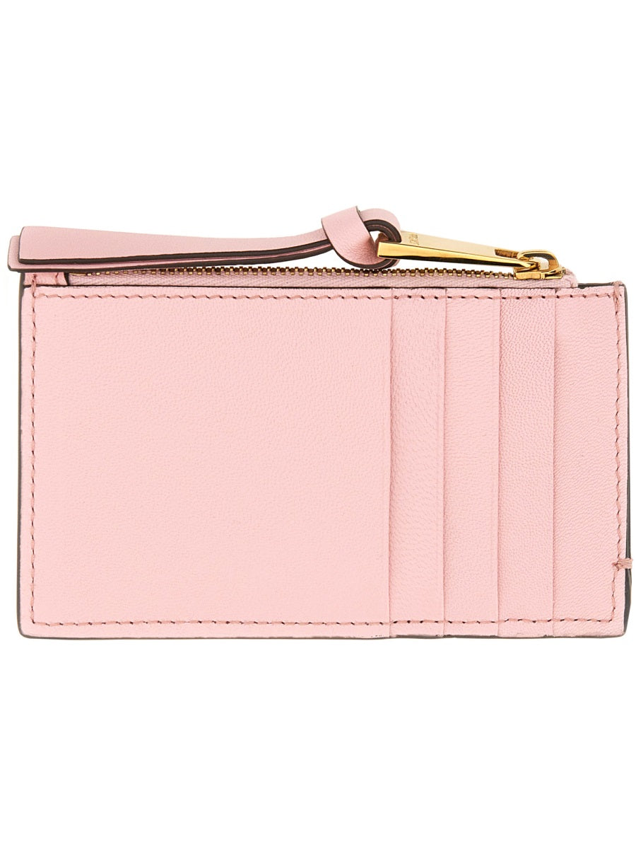 Versace Women Zippered Card Holder