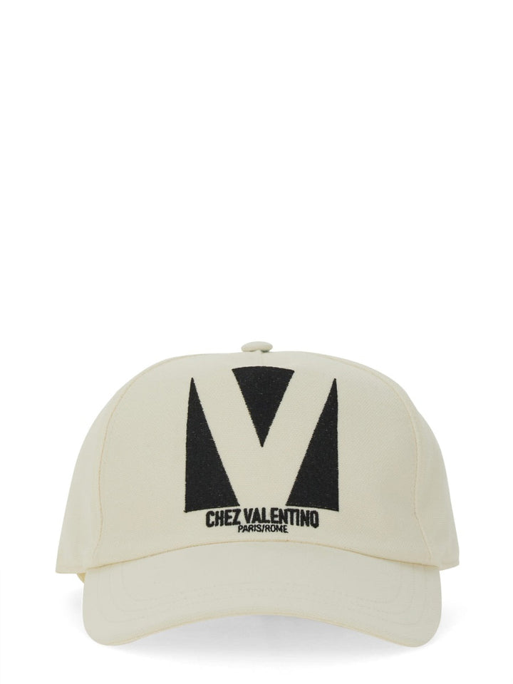 Valentino Garavani Men "Chez Valentino" Embroidered Baseball Cap
