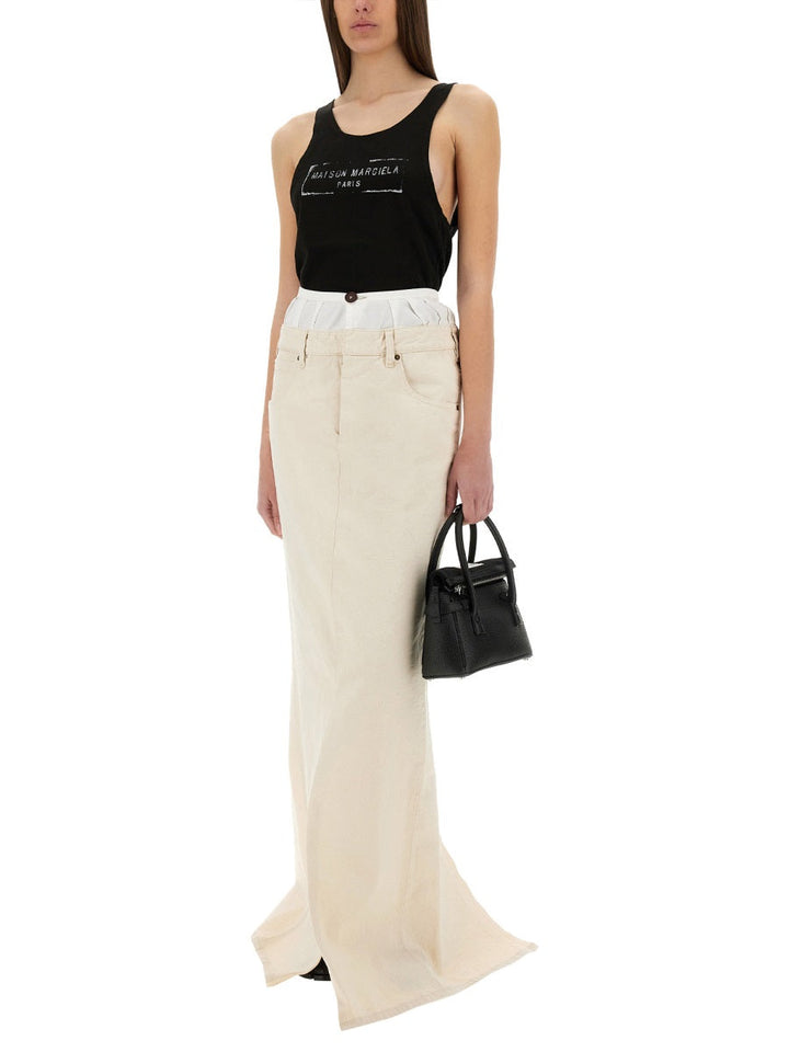 Maison Margiela Women Logo Print Tank Top