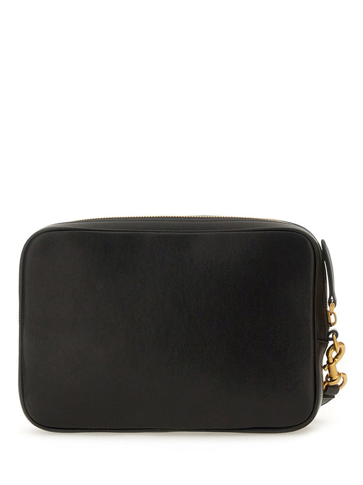 Valentino Garavani Men Viva Superstar Nappa Leather Pouch
