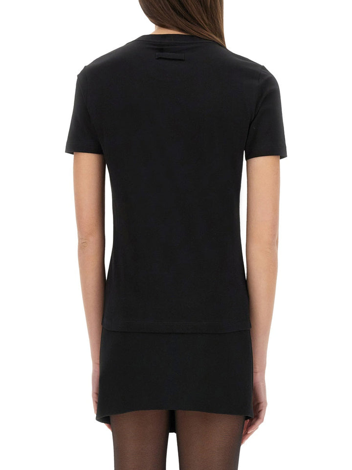 Black dress on a white background