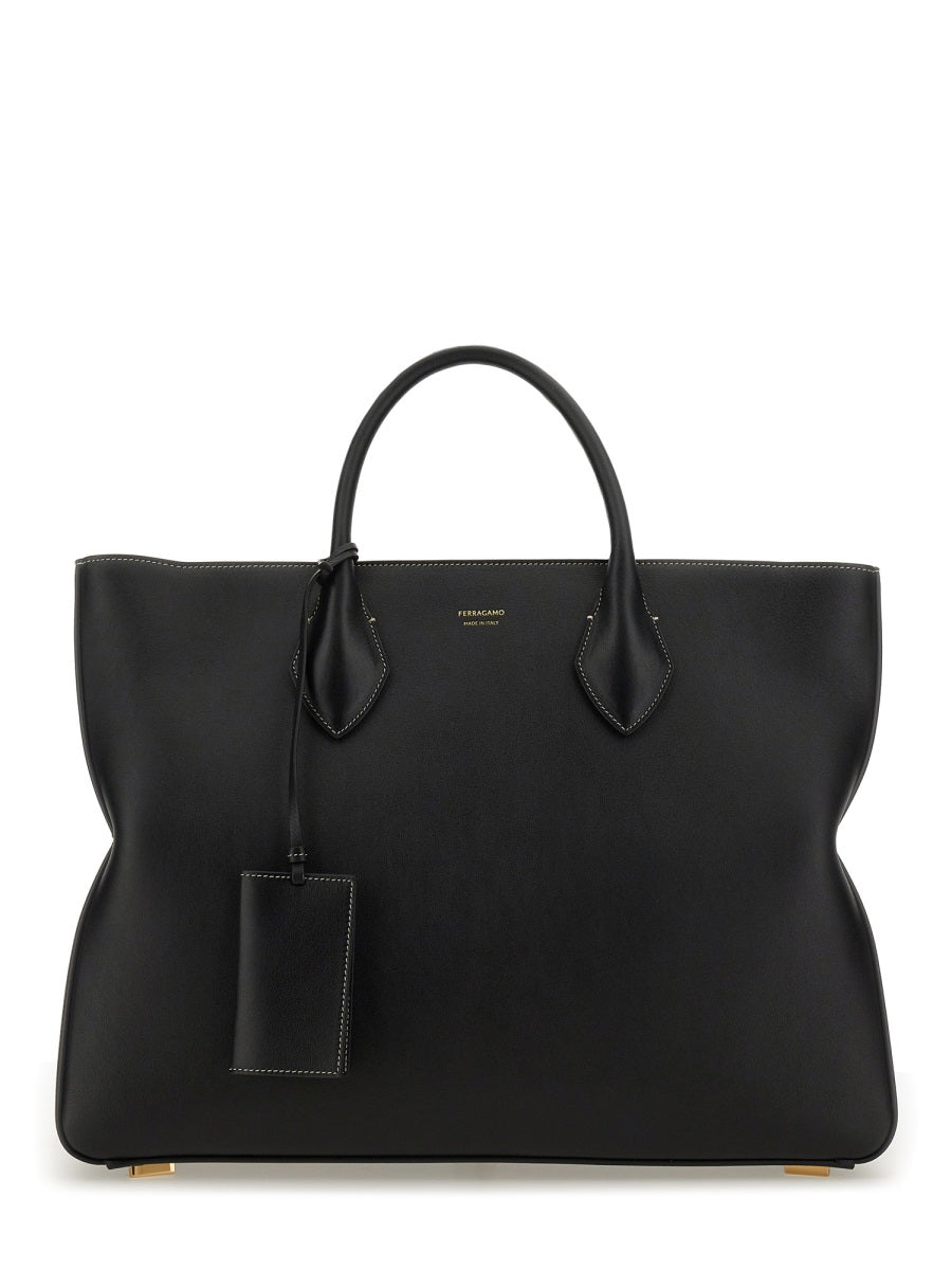 Ferragamo Men Star-Shaped Tote Bag Large