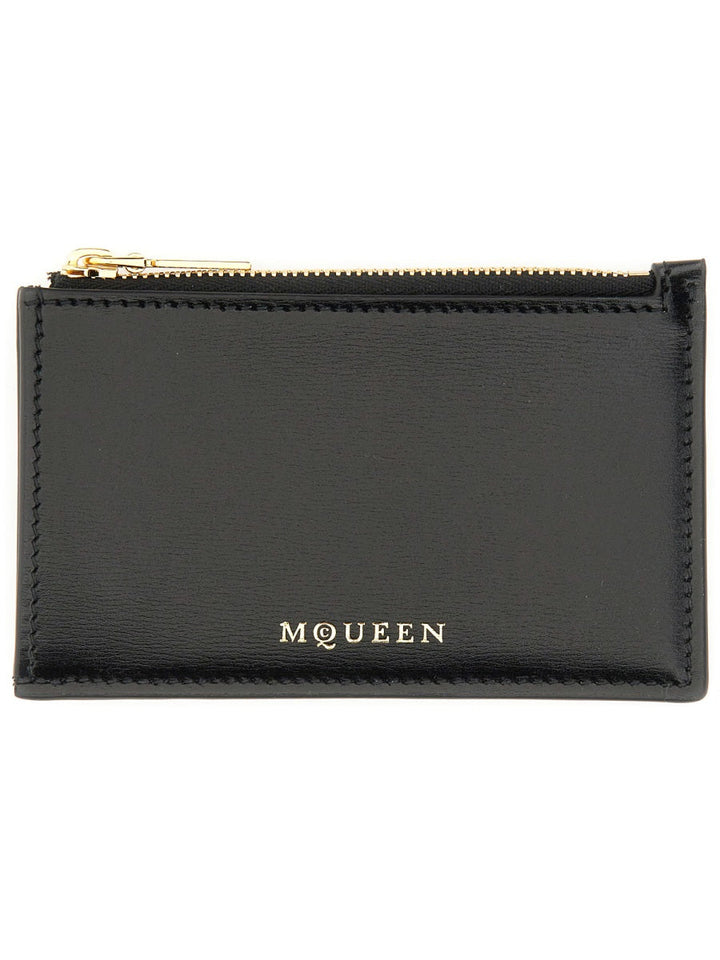 Alexander Mcqueen Women Zippered Card Holder