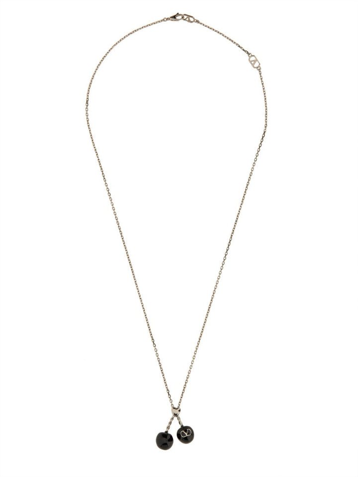 Valentino Garavani Men Chez Valentino Metal And Enamel Necklace