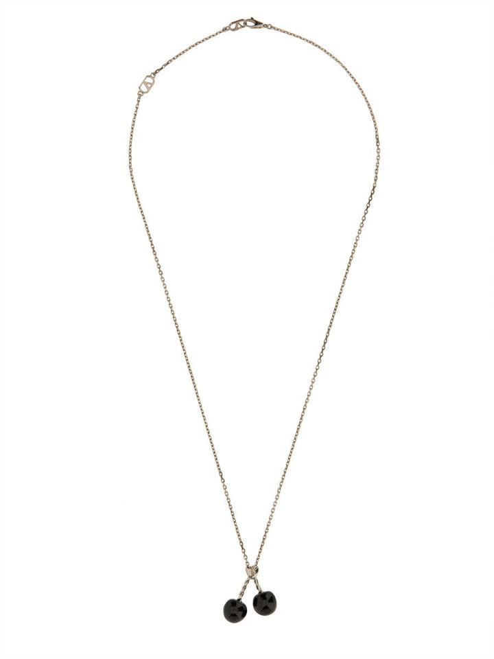 Valentino Garavani Men Chez Valentino Metal And Enamel Necklace