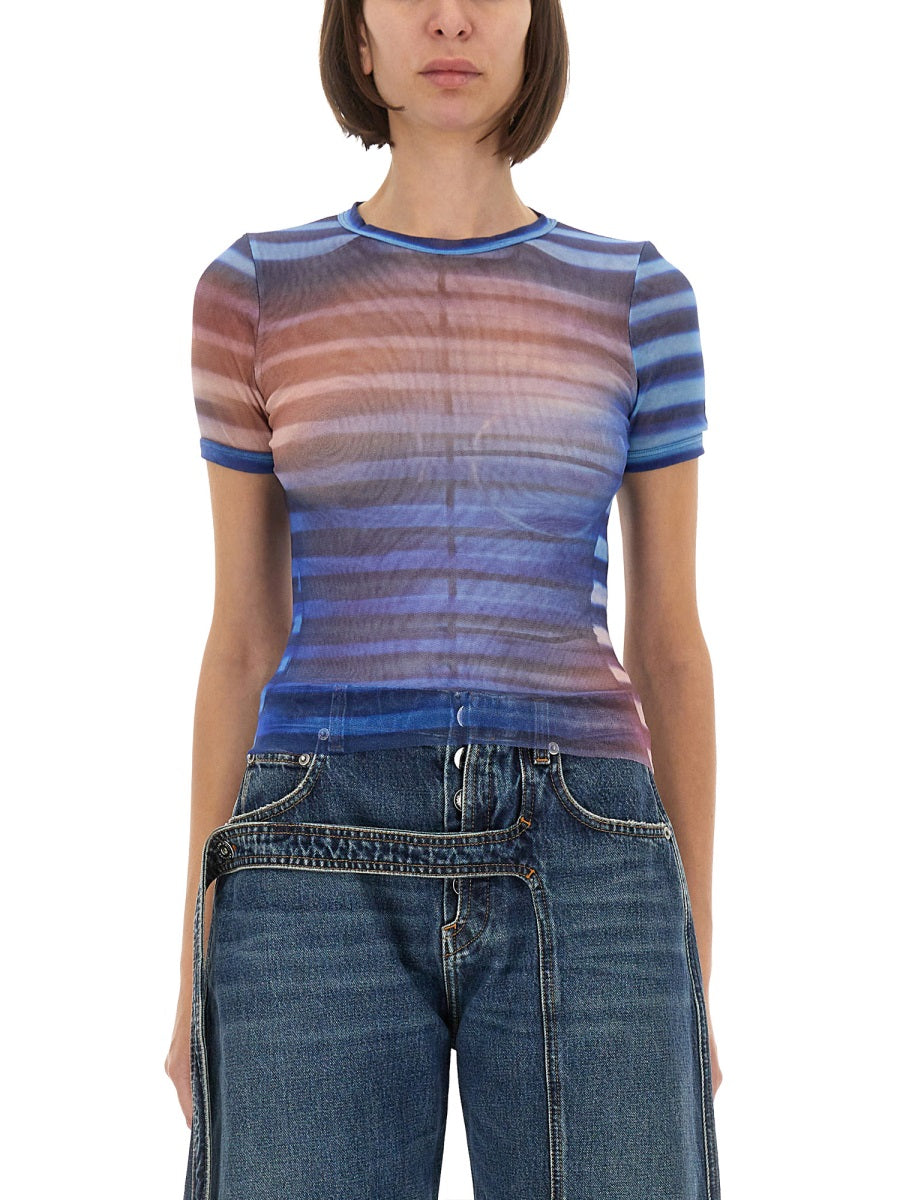 Jean Paul Gaultier Women "Air" Mesh T-Shirt