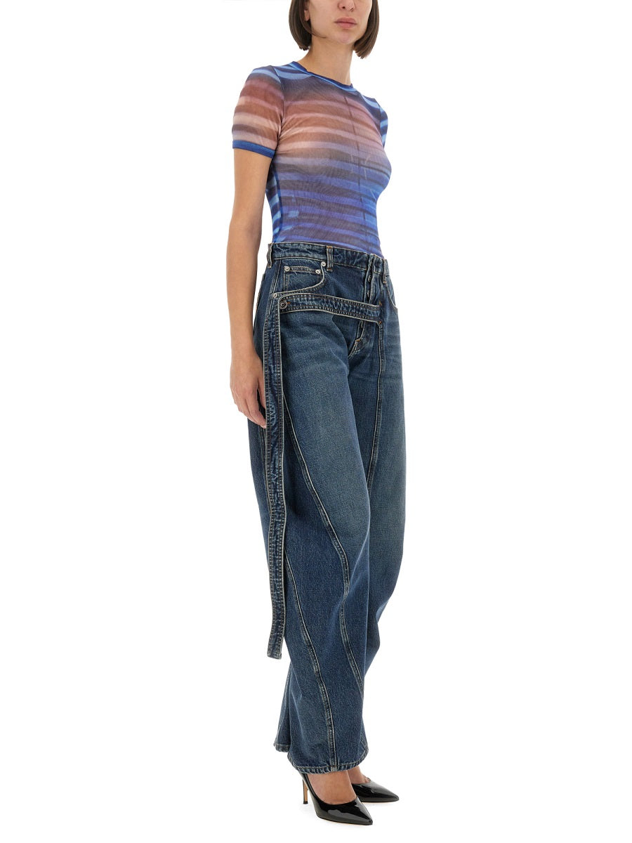 Jean Paul Gaultier Women "Air" Mesh T-Shirt