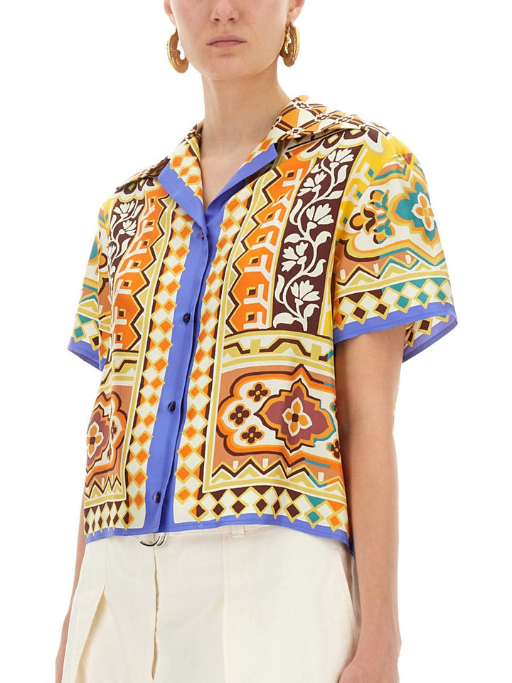 Etro Women Printed Silk Shirt