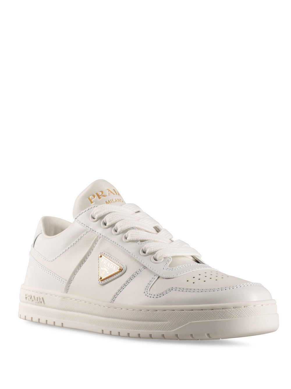 Prada Women Downtown Leather Sneakers