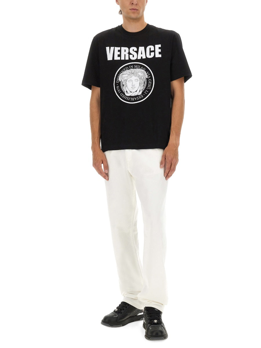 Versace Men T-Shirt With Logo