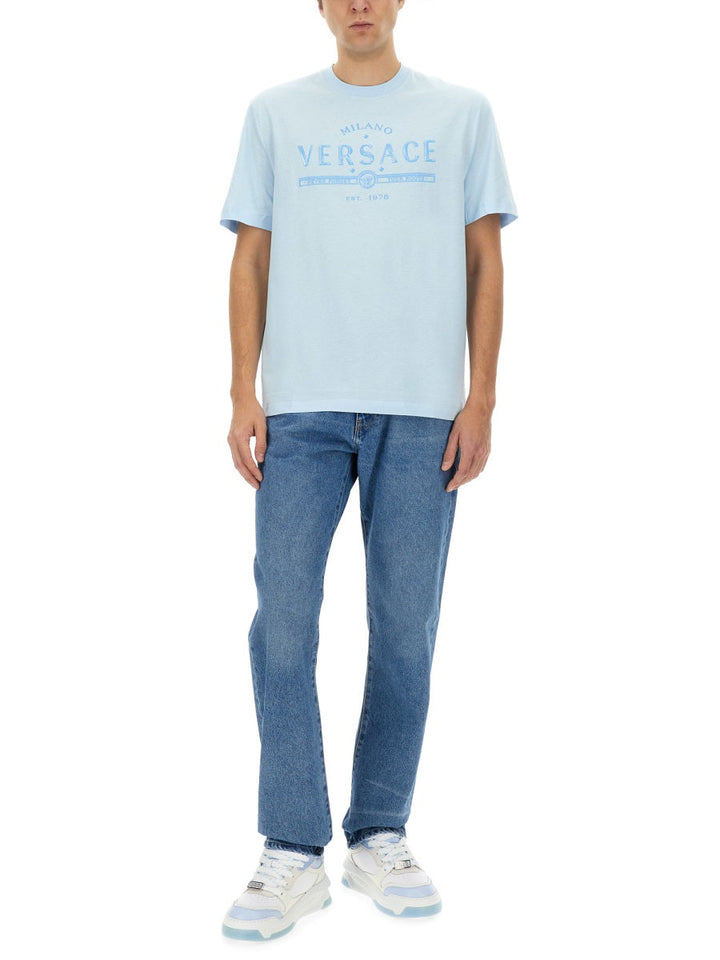Versace Men T-Shirt With Logo