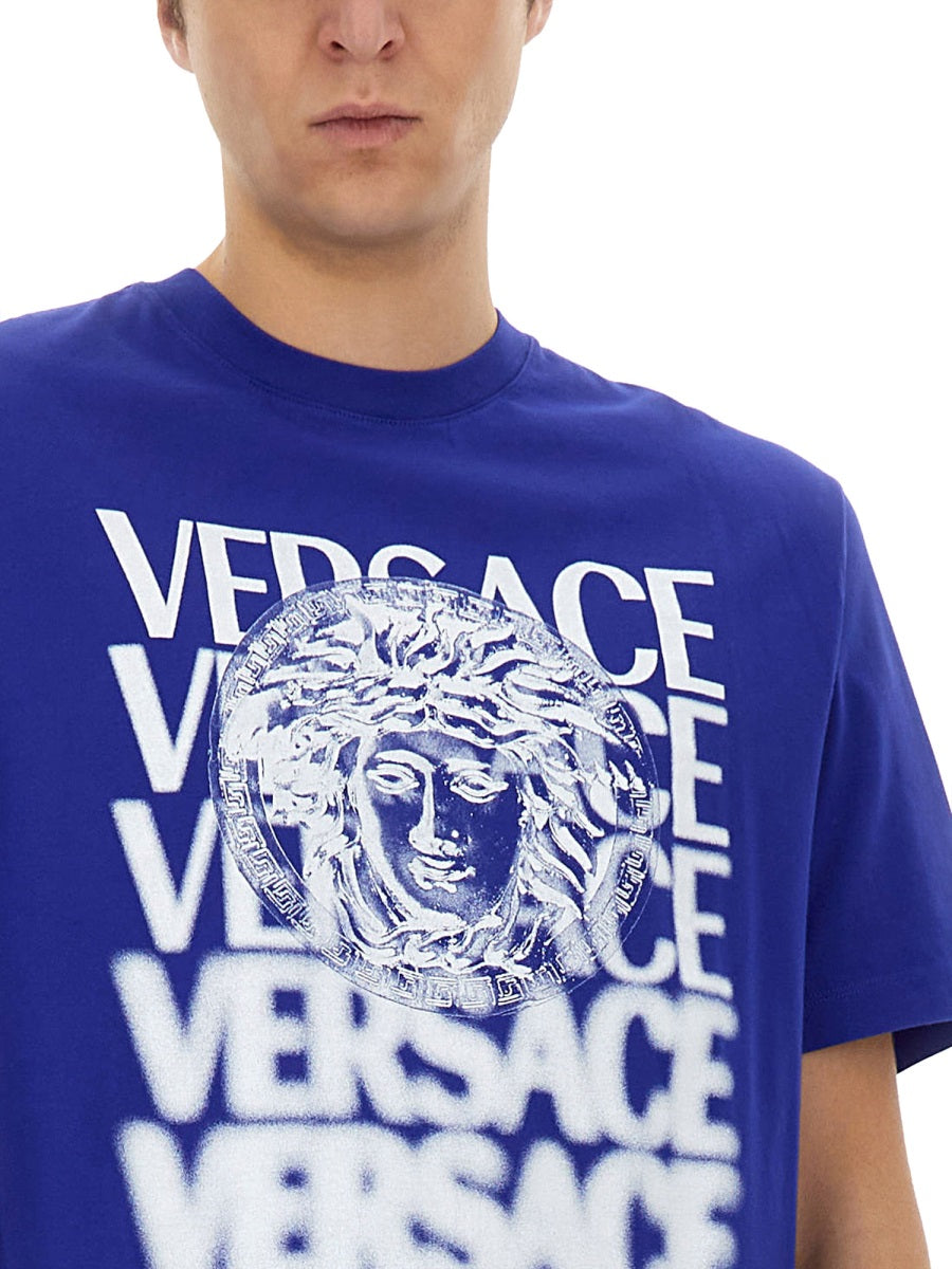 Versace Men T-Shirt With Logo
