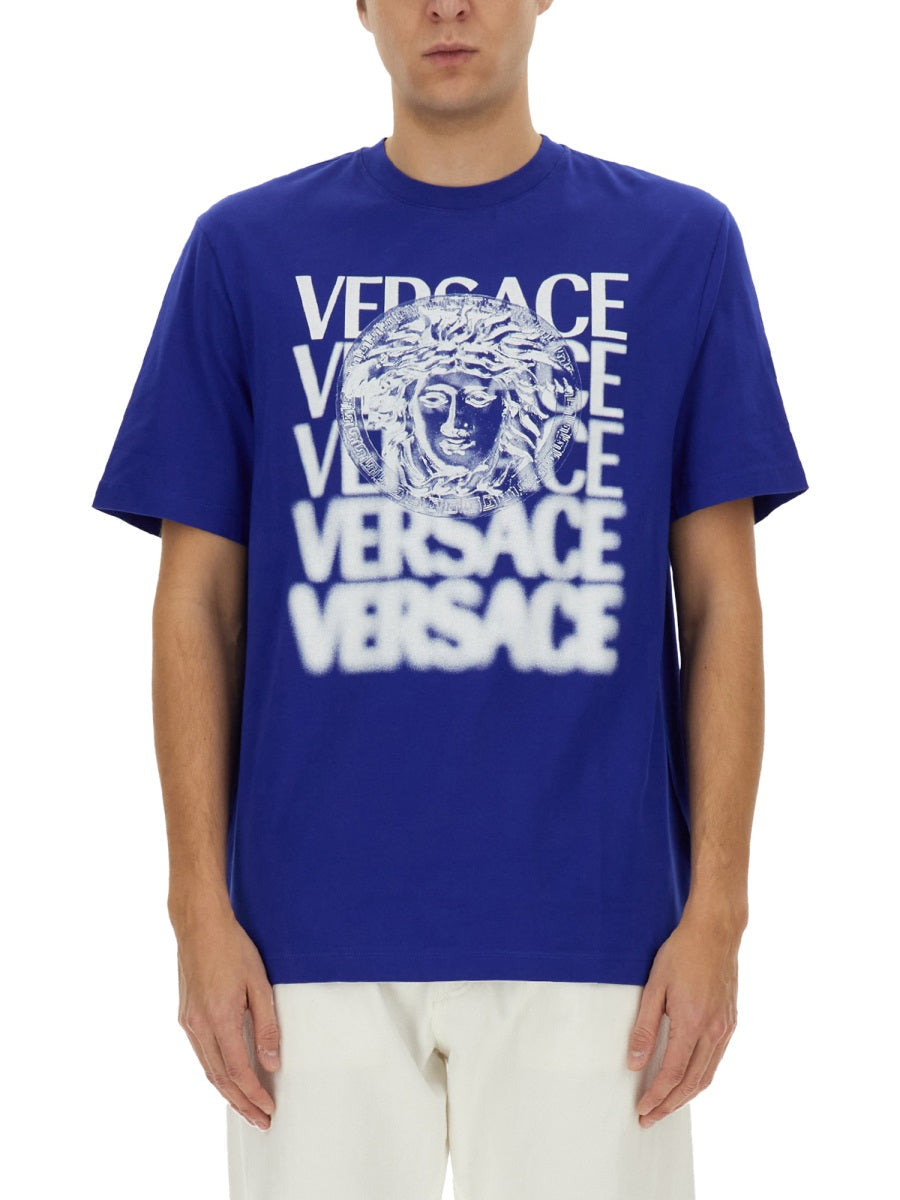 Versace Men T-Shirt With Logo