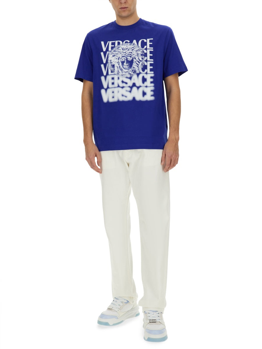Versace Men T-Shirt With Logo