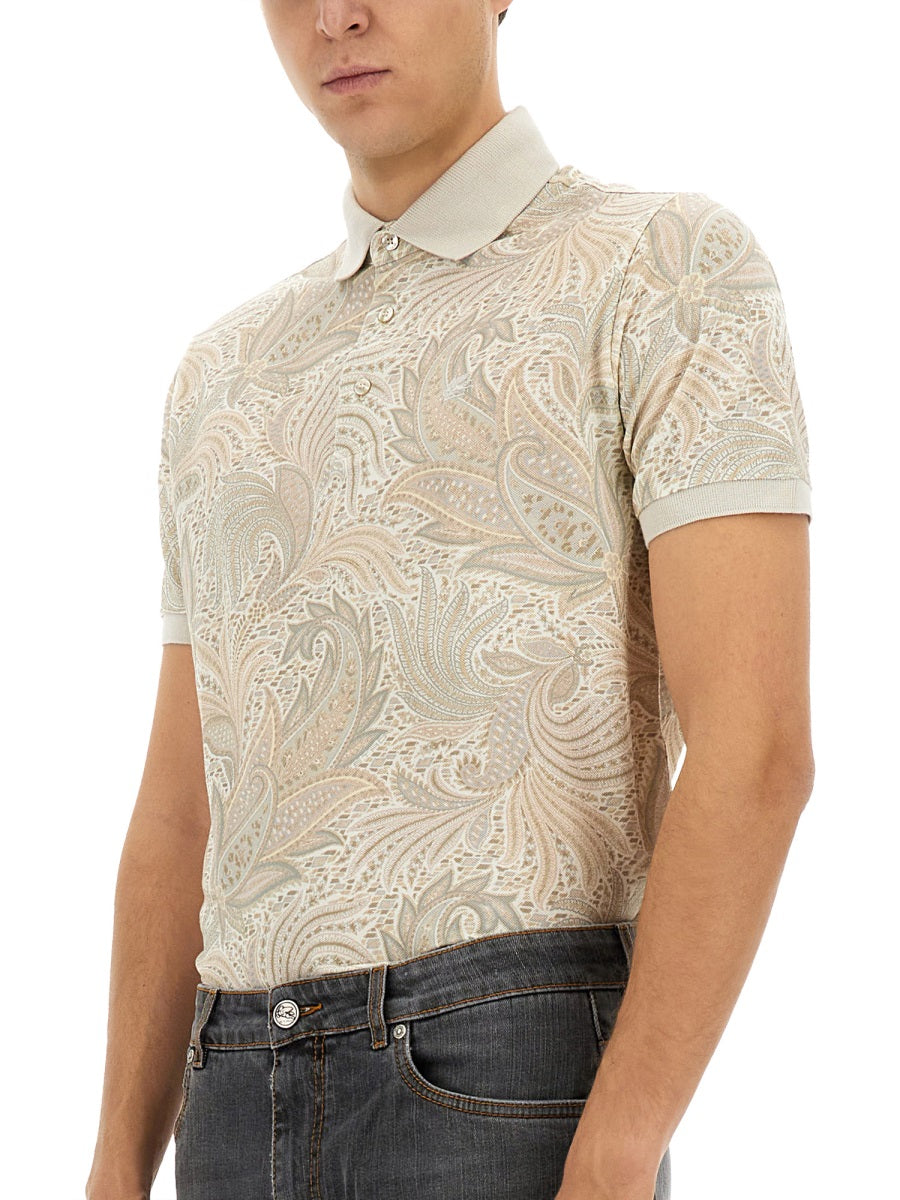 Etro Men Polo Shirt With Print